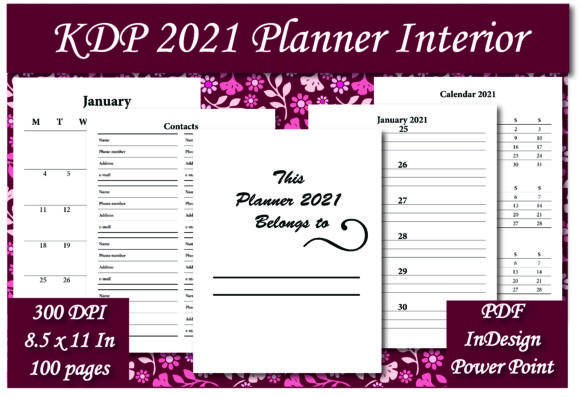 Download KDP 2021 Planner Interior - 2021 Collection