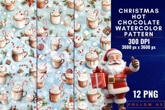 Download Christmas Hot Chocolate Patterns - Patterns Collection