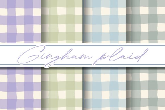 Download Soft Pastel Gingham Patterns - Patterns Collection