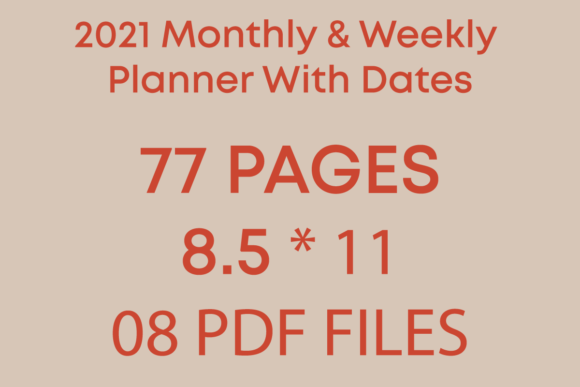 Download 2021 Planner Monthly &amp; Weekly - 2021 Collection